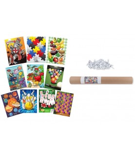 Lot de 10 blasons de jeux d'arc Egertec en papier renforcé